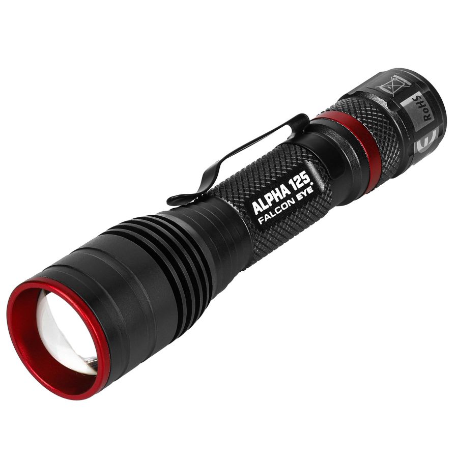 Фонарь тактический Falcon Eye Alpha 125 Focus 125 Lm алюминий Black