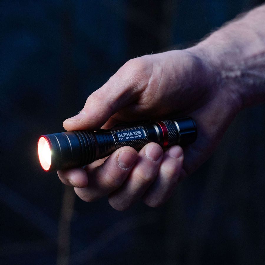Фонарь тактический Falcon Eye Alpha 125 Focus 125 Lm алюминий Black