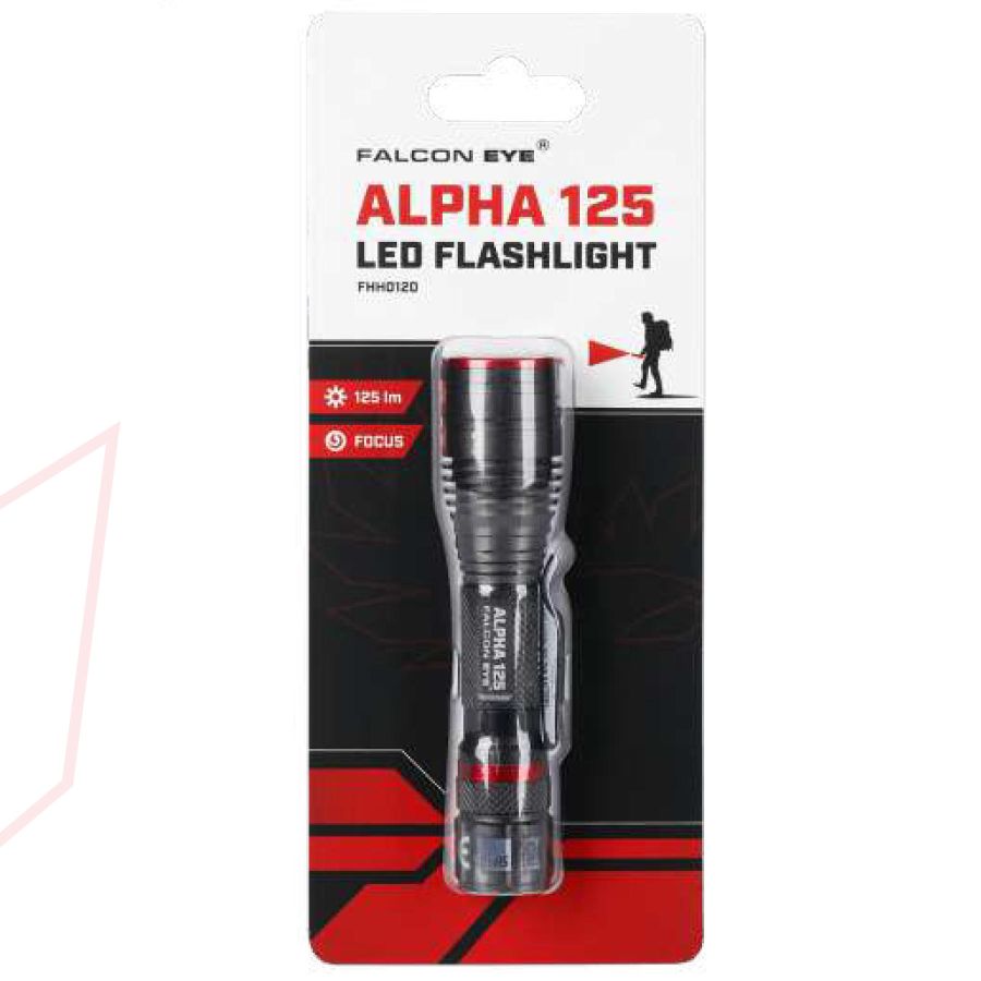 Фонарь тактический Falcon Eye Alpha 125 Focus 125 Lm алюминий Black
