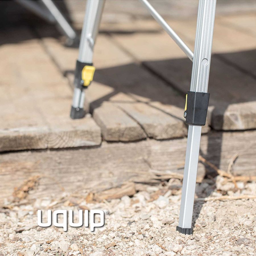 Стол туристический Uquip Variety M 90x53x45-69 см алюминий Grey