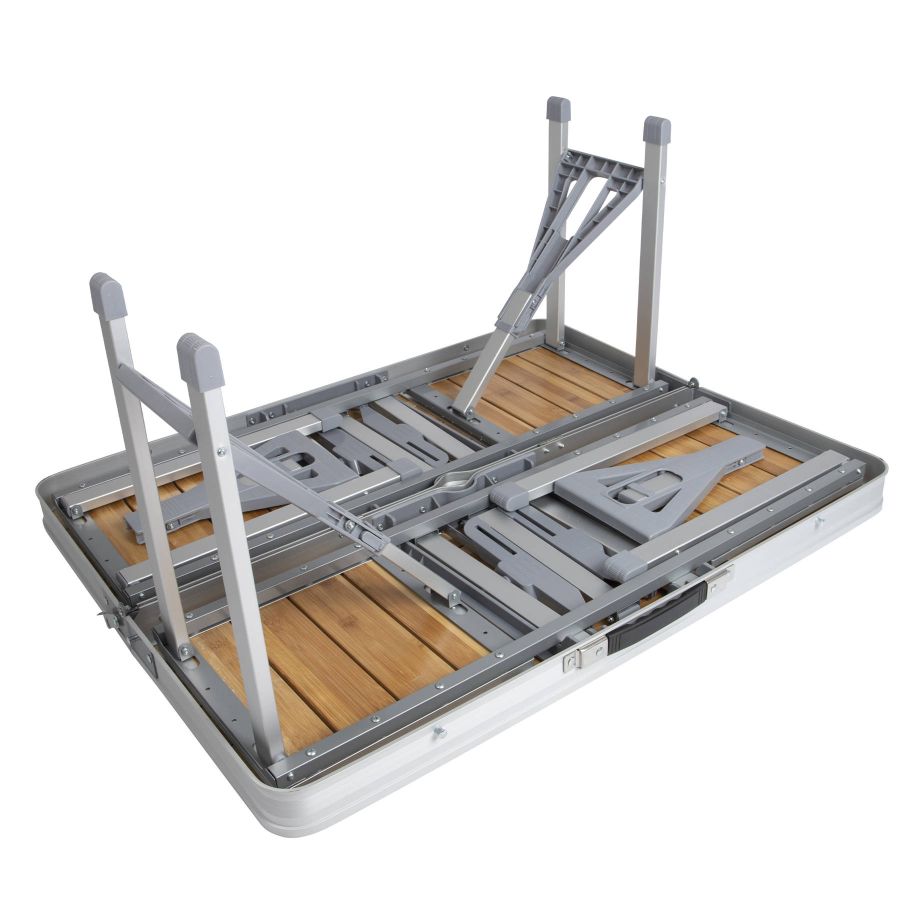 Набор мебельный Bo-Camp Bamboo стол+4 стула 85x65x67 см бамбук Brown/Silver