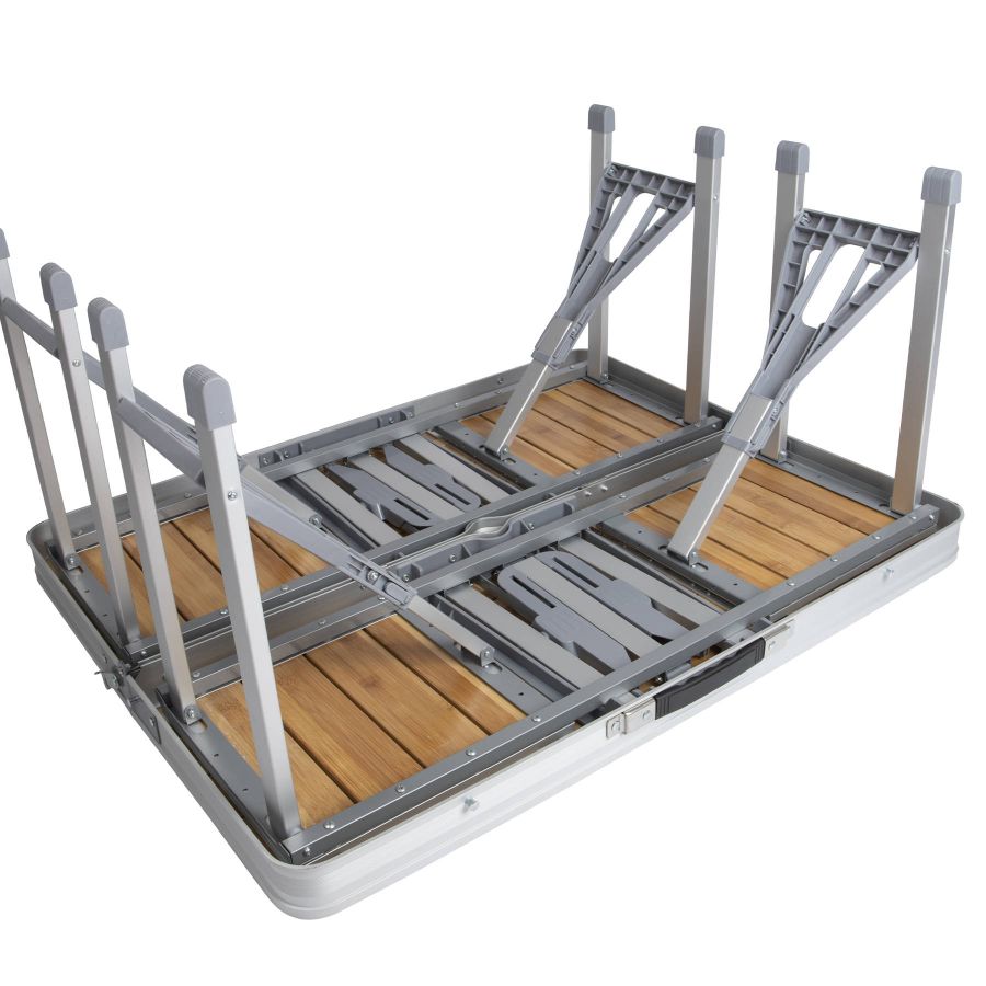 Набор мебельный Bo-Camp Bamboo стол+4 стула 85x65x67 см бамбук Brown/Silver