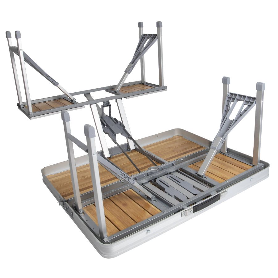 Набор мебельный Bo-Camp Bamboo стол+4 стула 85x65x67 см бамбук Brown/Silver