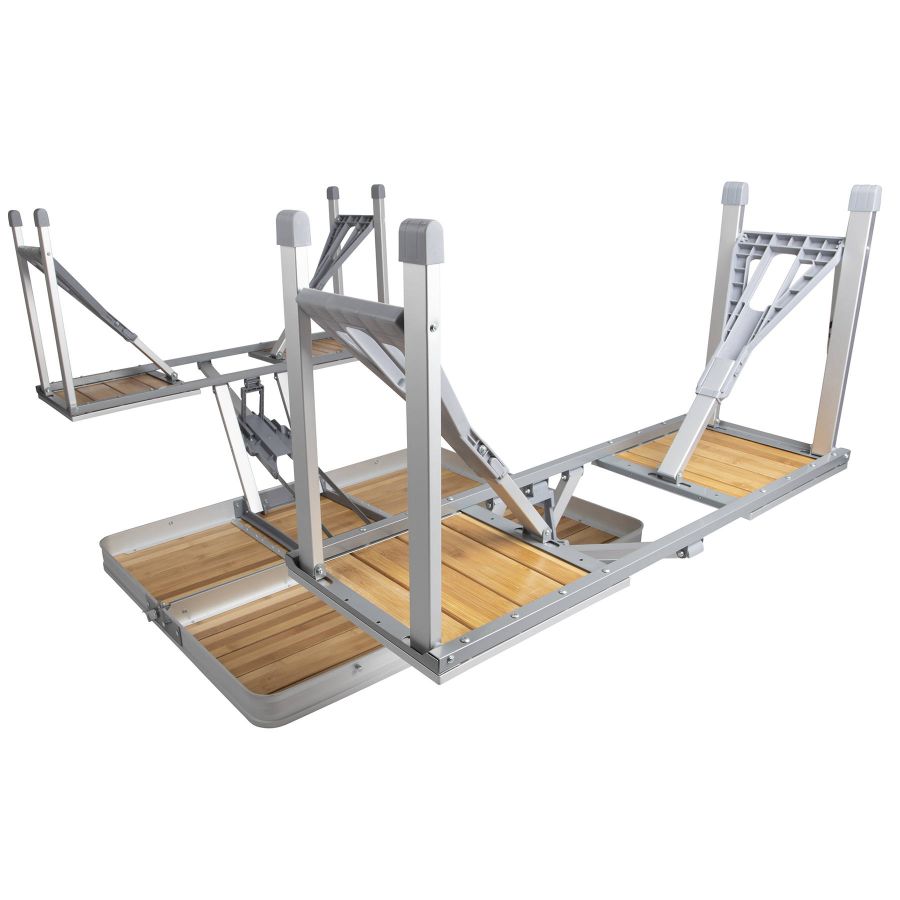 Набор мебельный Bo-Camp Bamboo стол+4 стула 85x65x67 см бамбук Brown/Silver