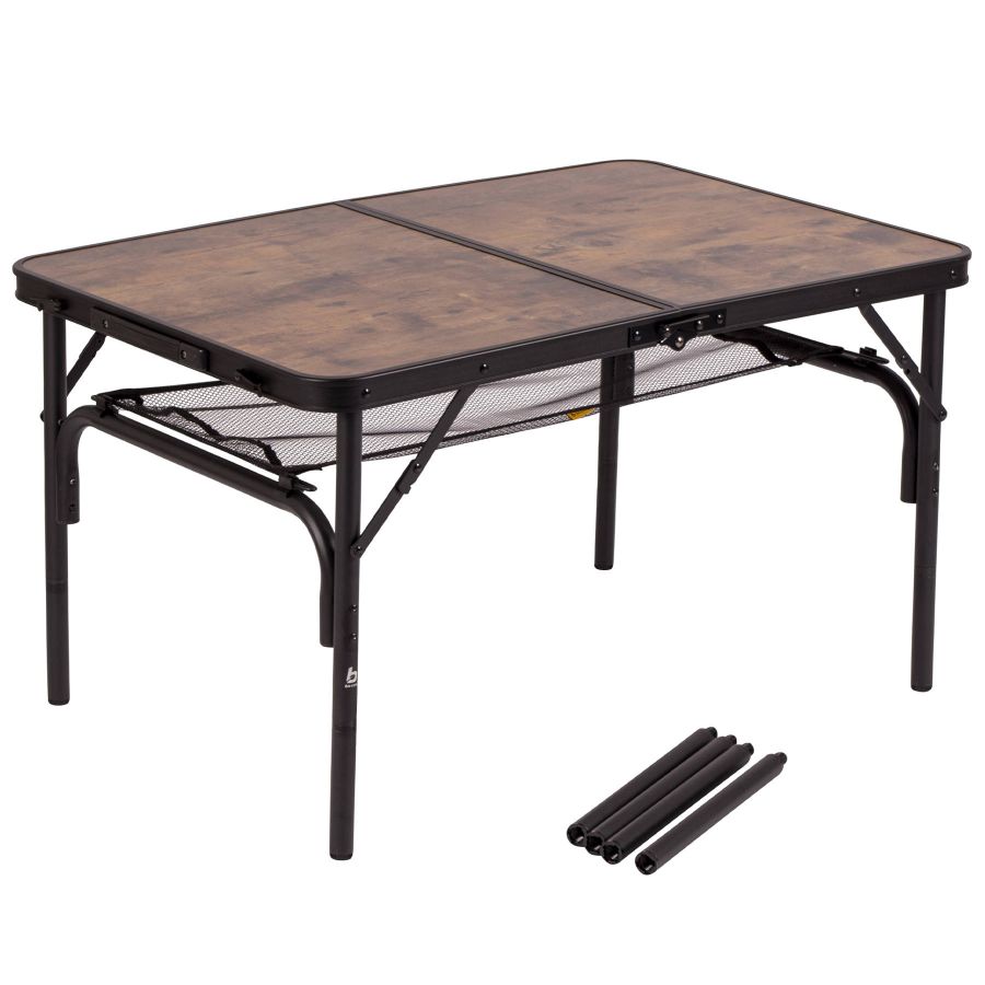 Стол туристический Bo-Camp Decatur 90x60x35/81 см МДФ Black/Wood