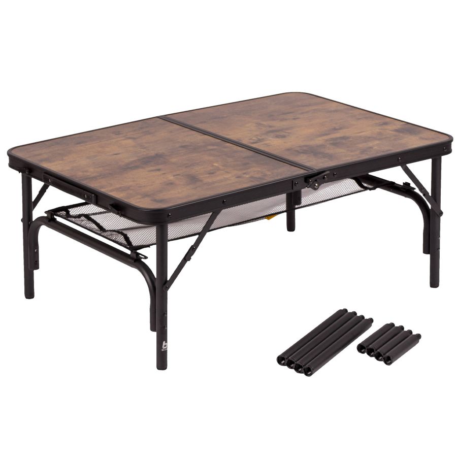 Стол туристический Bo-Camp Decatur 90x60x35/81 см МДФ Black/Wood