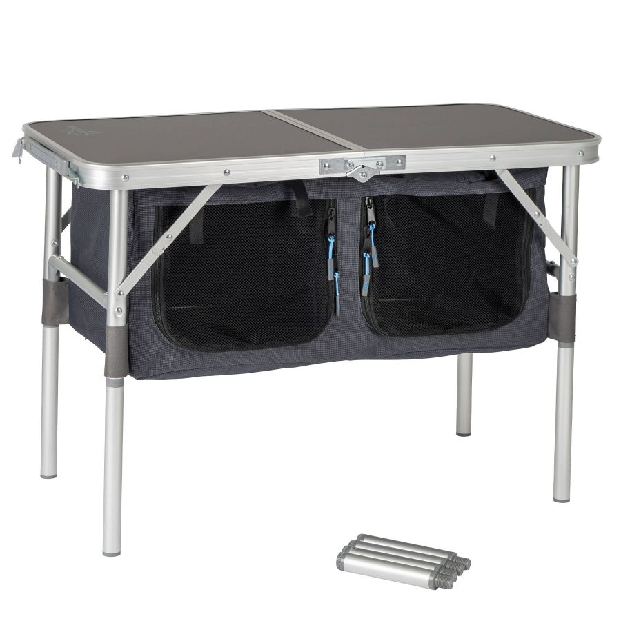 Стол туристический Bo-Camp Otter 80x40x31/68 см МДФ/текстиль Anthracite