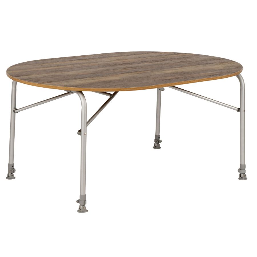 Стол туристический Bo-Camp Feather Oval 130x90x59/72 см стекловолокно Brown