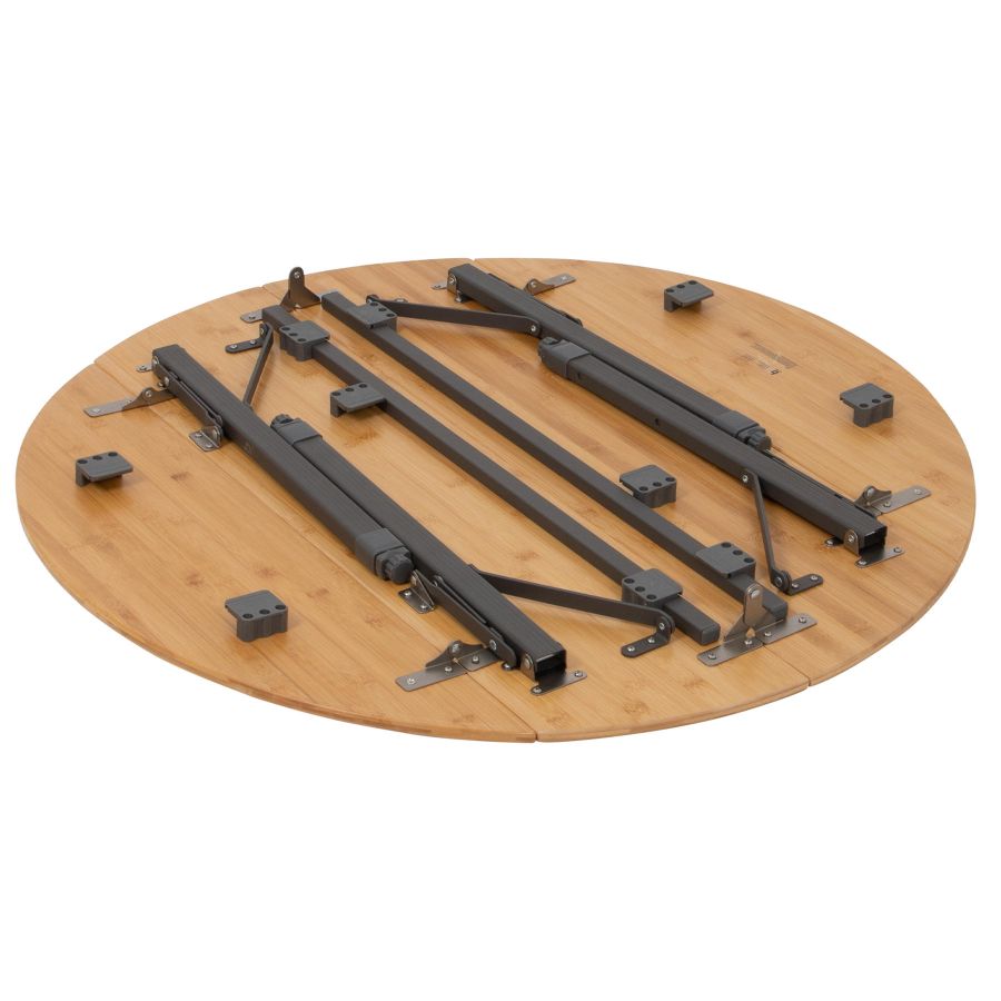 Стол туристический Bo-Camp Poundbury Round 90x90x49/69 см бамбук Brown