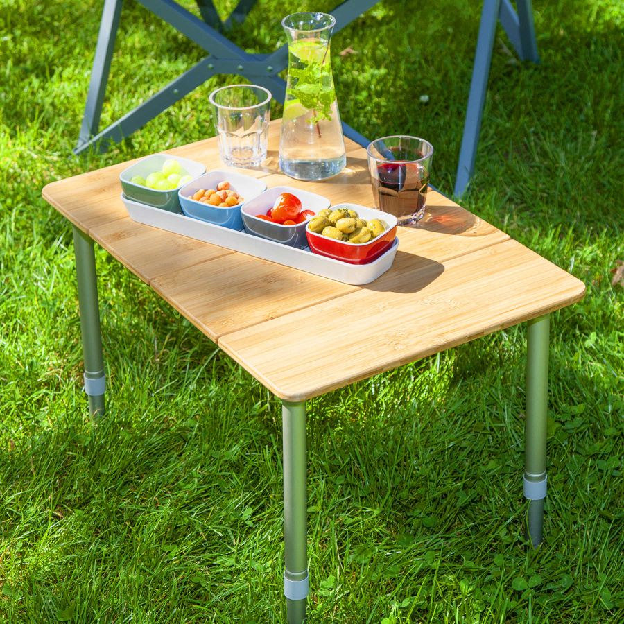 Стол туристический Bo-Camp Southwark 60x40x30-40 см бамбук Brown