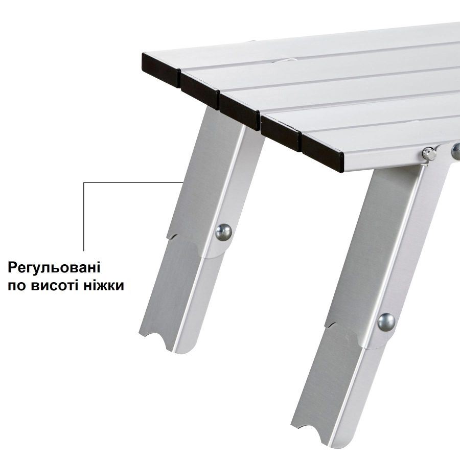 Стол туристический Uquip Handy 40x29x11/16 см алюминий Silver