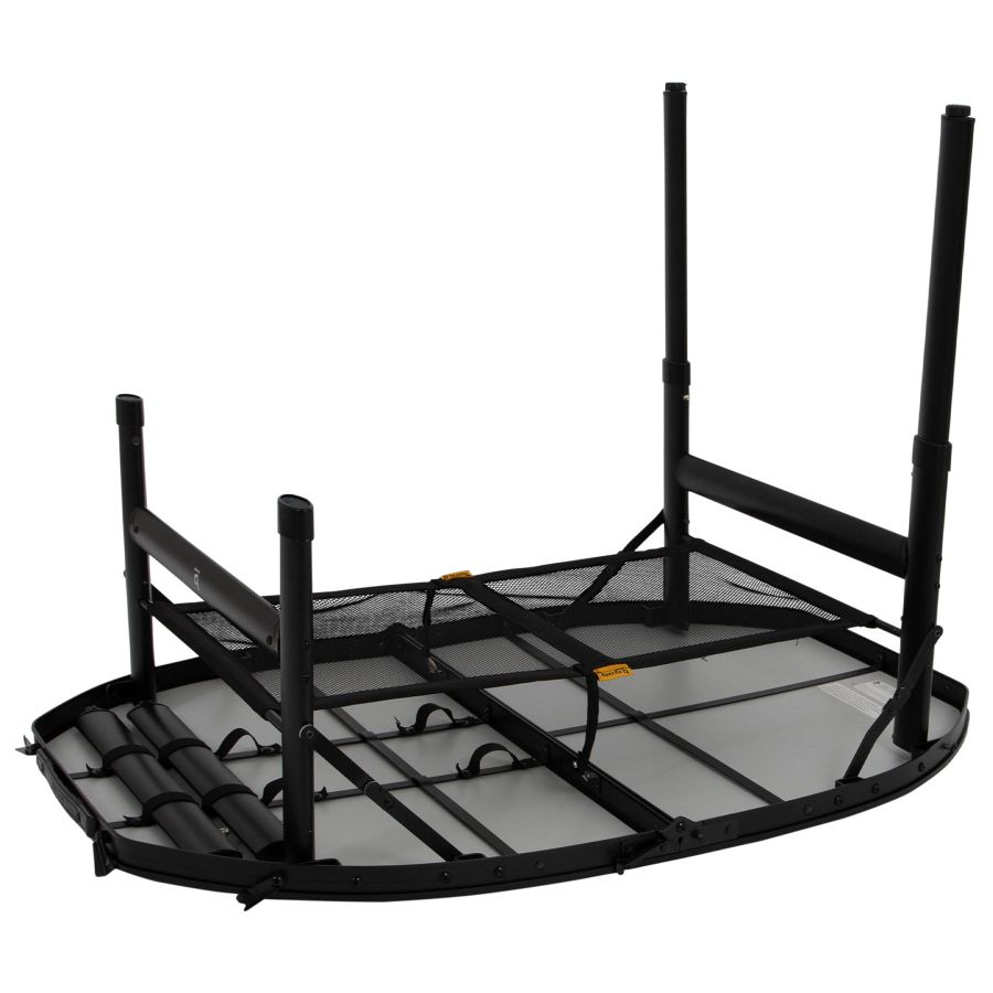 Стол туристический Bo-Camp Woodbine Oval 100x70x36/70 см МДФ Black/Wood