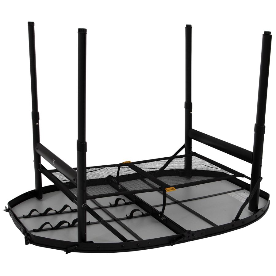 Стол туристический Bo-Camp Woodbine Oval 100x70x36/70 см МДФ Black/Wood