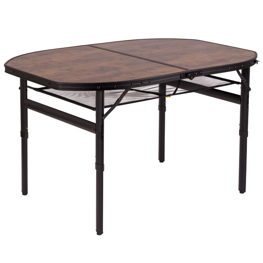 Стол туристический Bo-Camp Melrose Oval 120x80x36/70 см МДФ Black/Wood