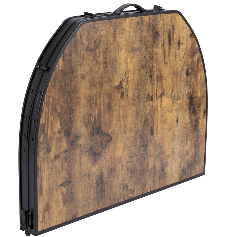 Стол туристический Bo-Camp Melrose Oval 120x80x36/70 см МДФ Black/Wood