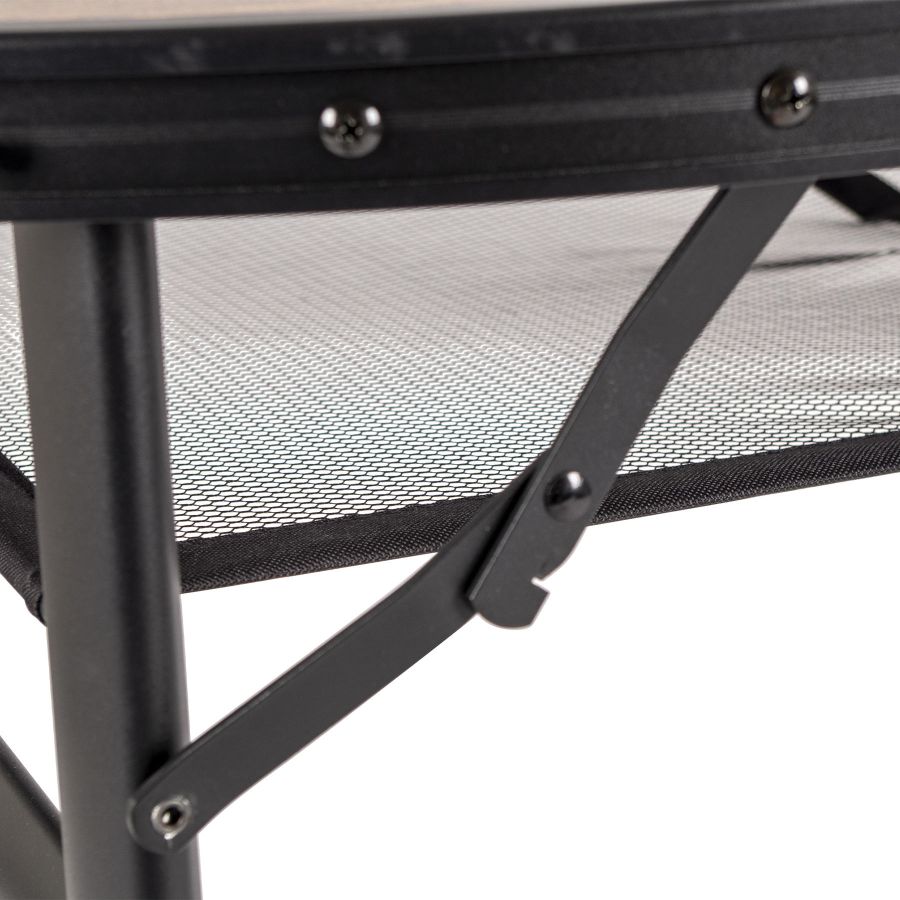 Стол туристический Bo-Camp Melrose Oval 120x80x36/70 см МДФ Black/Wood