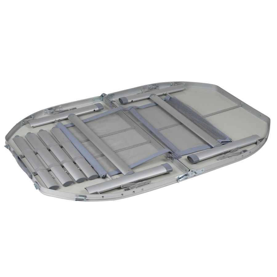 Стол туристический Bo-Camp Premium Oval 120x80x36/70 см алюминий Grey