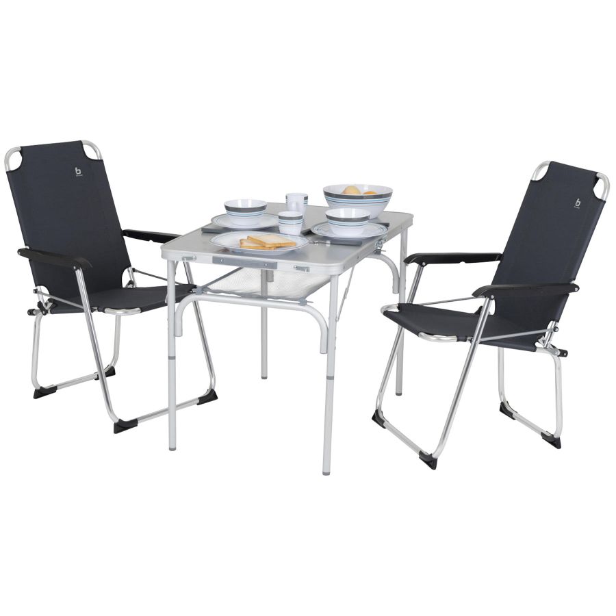 Стол туристический Bo-Camp Premium 90x60x36/81 см композит Grey