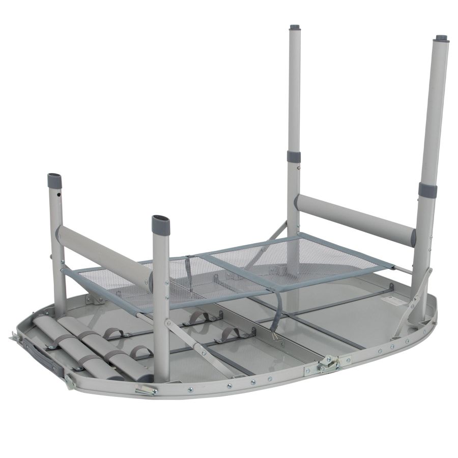 Стол туристический Bo-Camp Premium Oval 100x70x36/70 см композит Grey