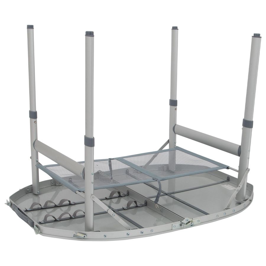 Стол туристический Bo-Camp Premium Oval 100x70x36/70 см композит Grey