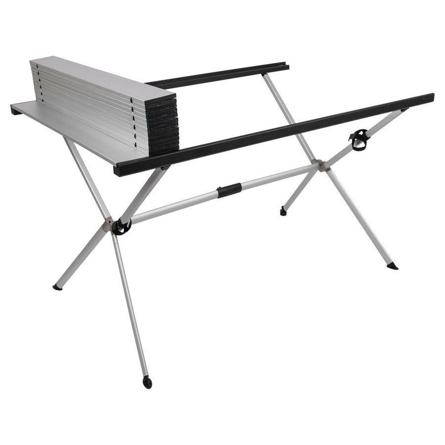 Стол туристический Bo-Camp Lamel 121x80x50 см алюминий Aluminium