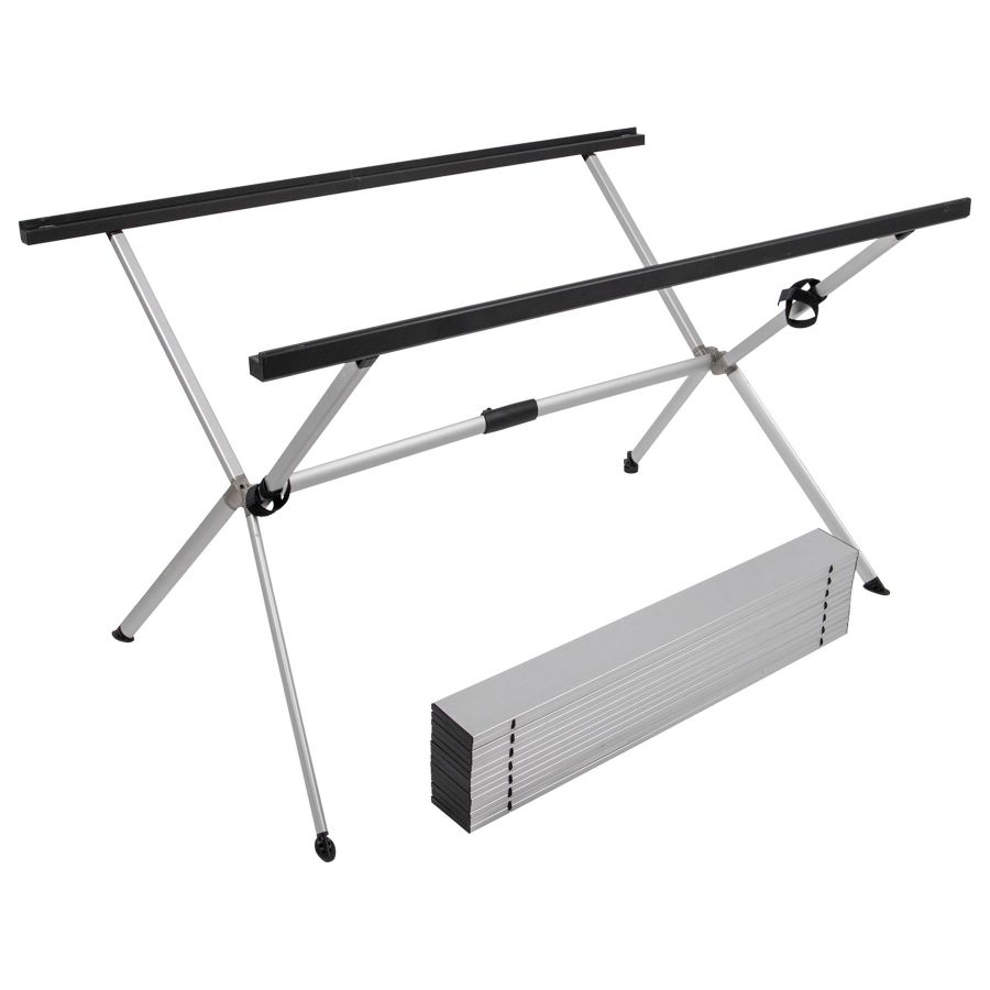 Стол туристический Bo-Camp Lamel 121x80x50 см алюминий Aluminium