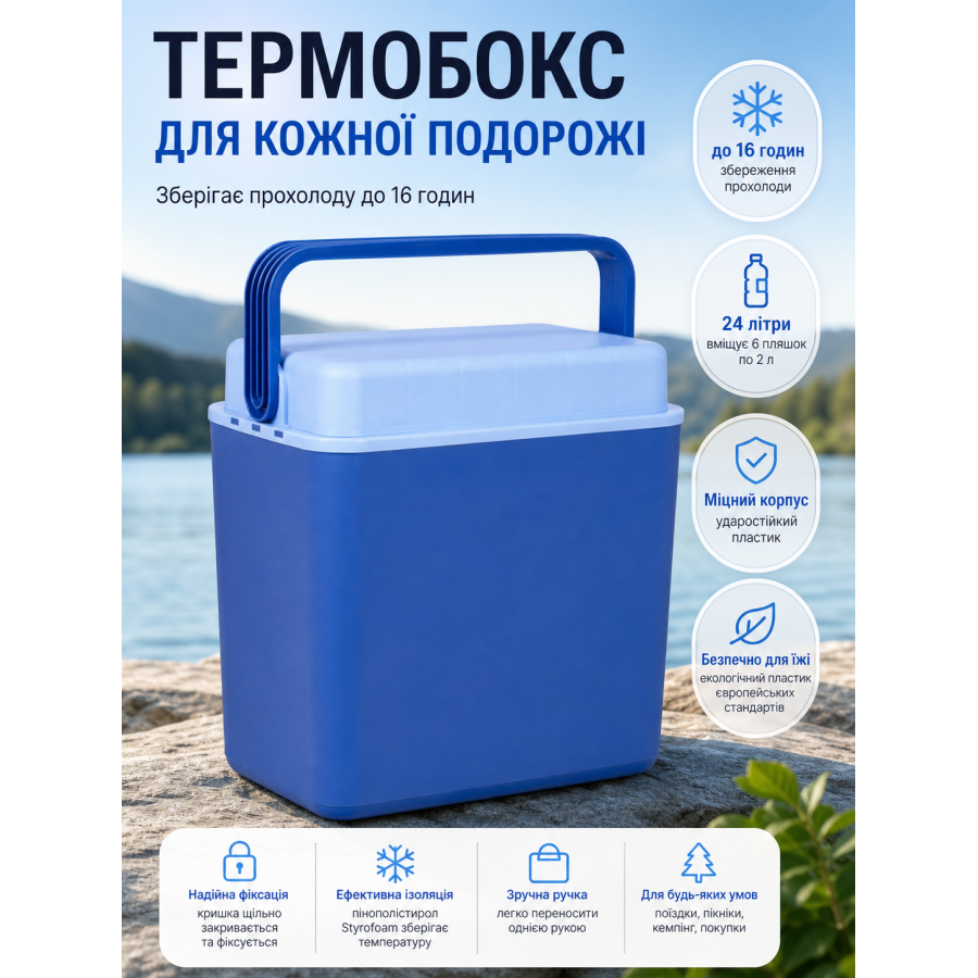 Термобокс Bo-Camp Arctic 24 л пластик Blue