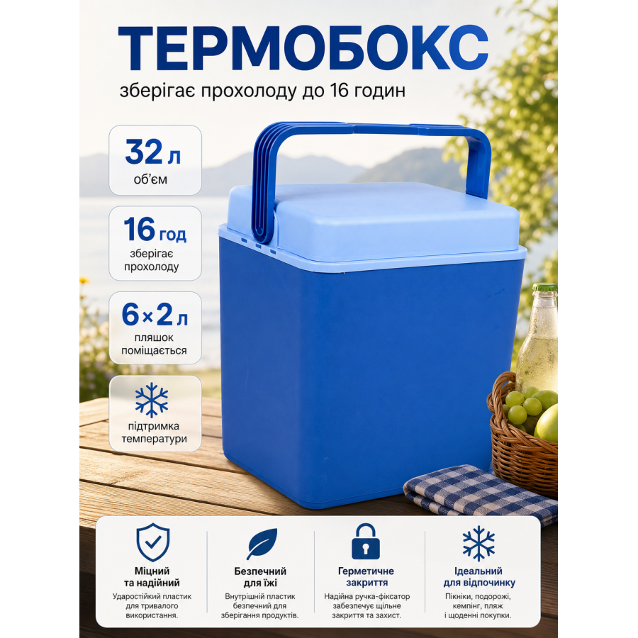 Термобокс Bo-Camp Arctic 32 л пластик Blue