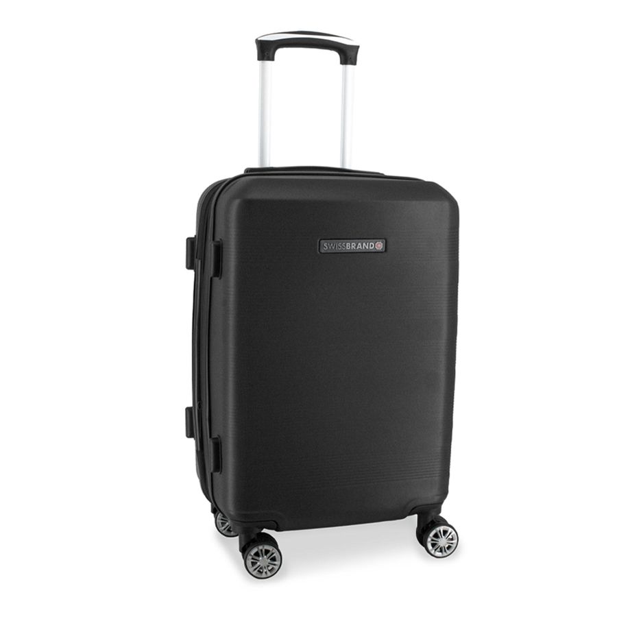 Чемодан Swissbrand Cardiff (M) Black (SWB_LHCAR001M) Discounted