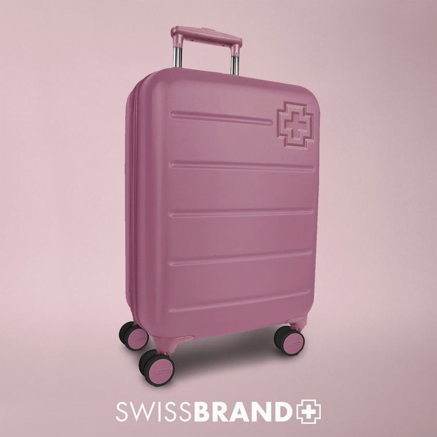 Чемодан малый под ручную кладь Swissbrand Berlin (S) поликарбонат Violet (SWB_LHBER705S)