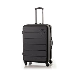 Чемодан малый под ручную кладь Swissbrand Berlin (S) поликарбонат Black (SWB_LHBER001S)