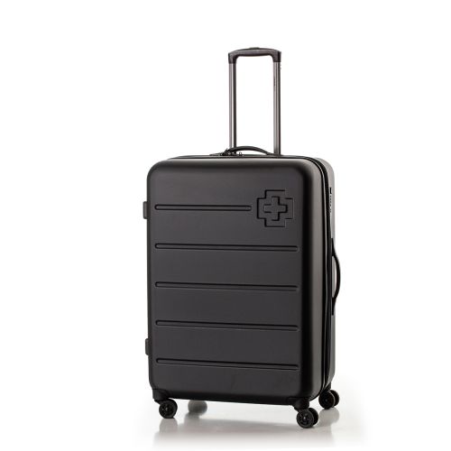 Чемодан малый под ручную кладь Swissbrand Berlin (S) поликарбонат Black (SWB_LHBER001S)