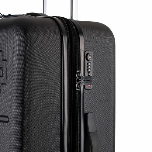Чемодан средний Swissbrand Berlin (M) поликарбонат Black (SWB_LHBER001M)