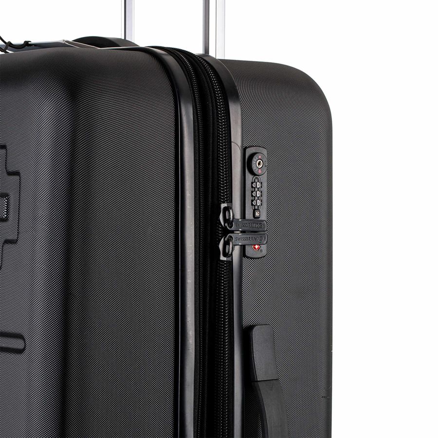 Чемодан средний Swissbrand Berlin (M) поликарбонат Black (SWB_LHBER001M)