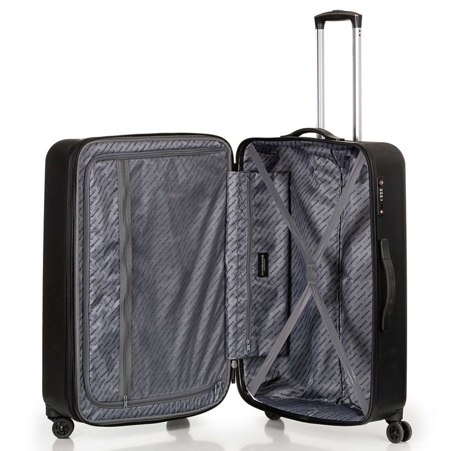 Чемодан большой Swissbrand Berlin (L) поликарбонат Black (SWB_LHBER001L)