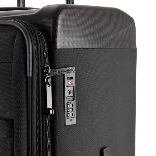Чемодан Swissbrand Perth (M) Black (SWB_LYPER001M)