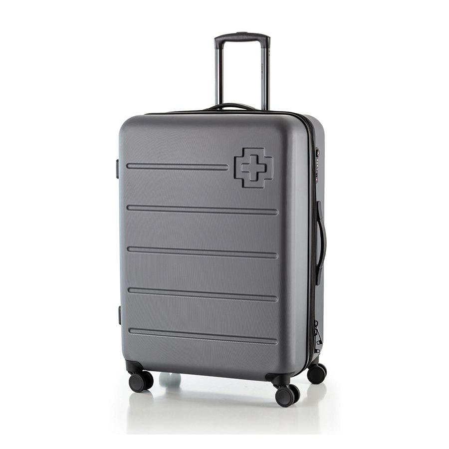 Чемодан малый под ручную кладь Swissbrand Berlin (S) поликарбонат Grey (SWB_LHBER801S)