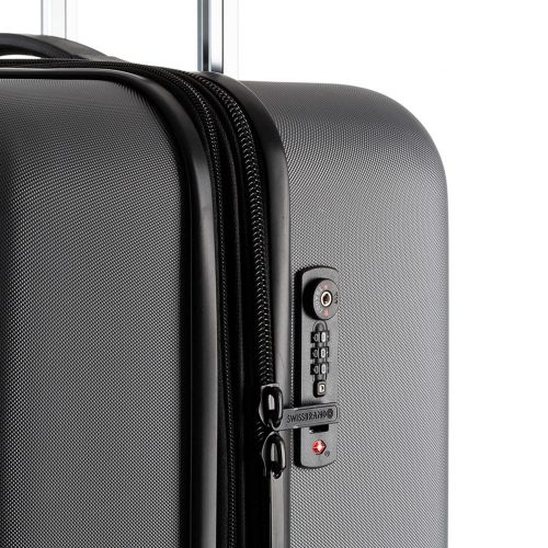 Чемодан малый под ручную кладь Swissbrand Berlin (S) поликарбонат Grey (SWB_LHBER801S)
