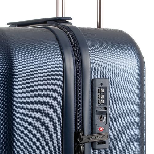 Чемодан средний Swissbrand London (M) Polycarbonate/ABS-Plastic Navy (SWB_LHLON603M)