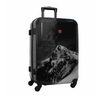 Чемодан маленький под ручную кладь Swissbrand Verbier (S) ABS-пластик Black (SWB_LHVER001S) 