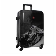 Чемодан маленький под ручную кладь Swissbrand Verbier (S) ABS-пластик Black (SWB_LHVER001S) 
