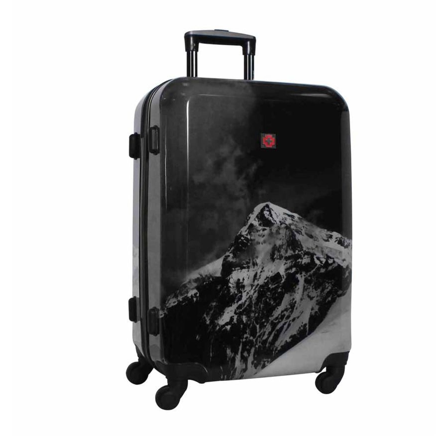 Чемодан маленький под ручную кладь Swissbrand Verbier (S) ABS-пластик Black (SWB_LHVER001S)