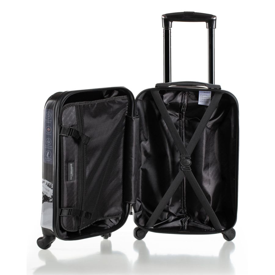 Чемодан маленький под ручную кладь Swissbrand Verbier (S) ABS-пластик Black (SWB_LHVER001S)