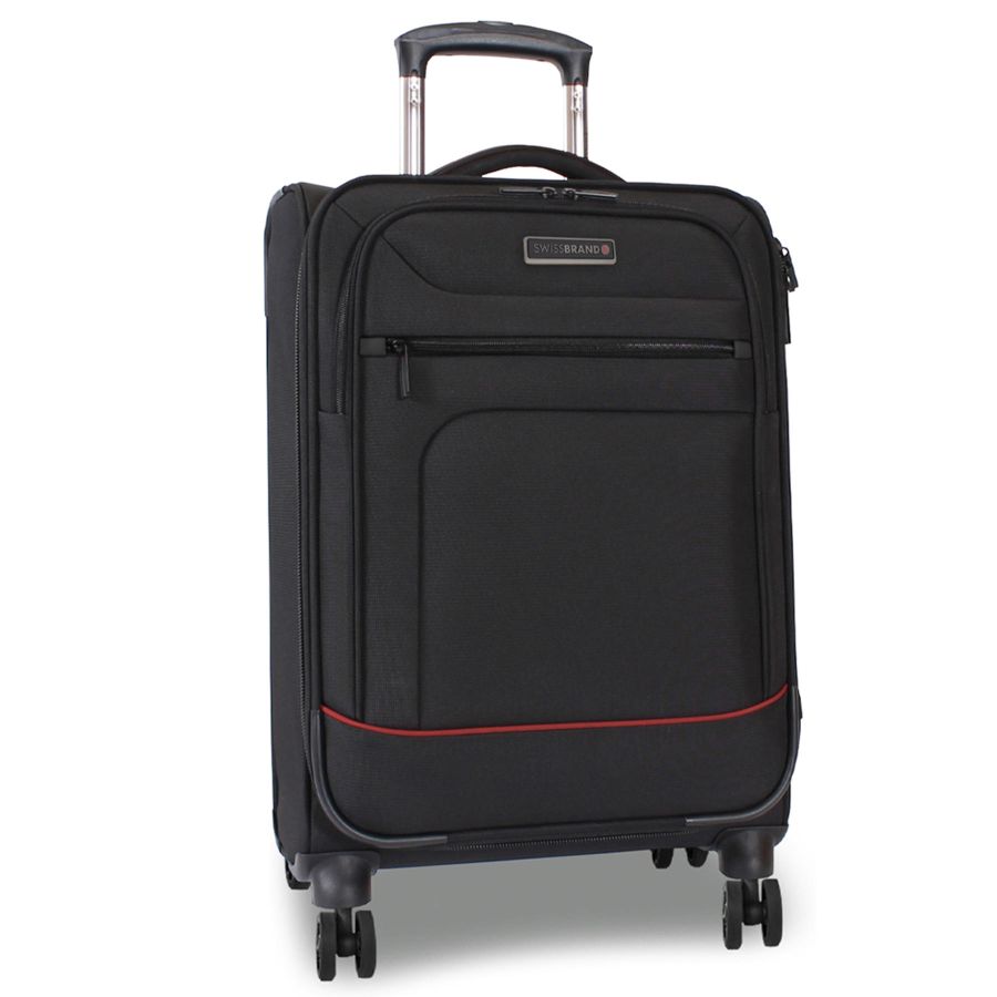 Чемодан большой Swissbrand Alford (L) Polyester Black (SWB_LBALF001L)
