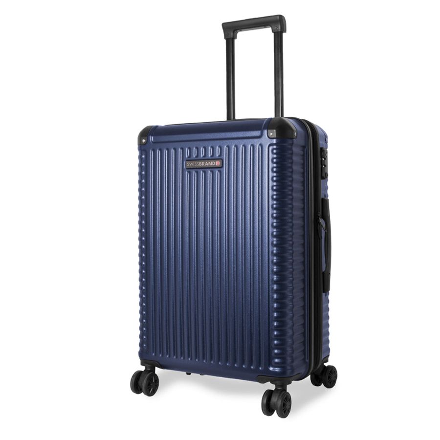 Чемодан средний Swissbrand Paris (M) Polycarbonate/ABS-Plastic Navy (SWB_LHPAR603M)