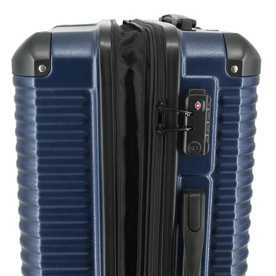 Чемодан средний Swissbrand Paris (M) Polycarbonate/ABS-Plastic Navy (SWB_LHPAR603M)
