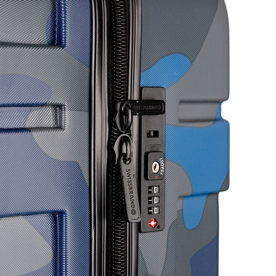 Чемодан Swissbrand Drone 2.0 (M) Camo Blue (SWB_LHDRO601M)