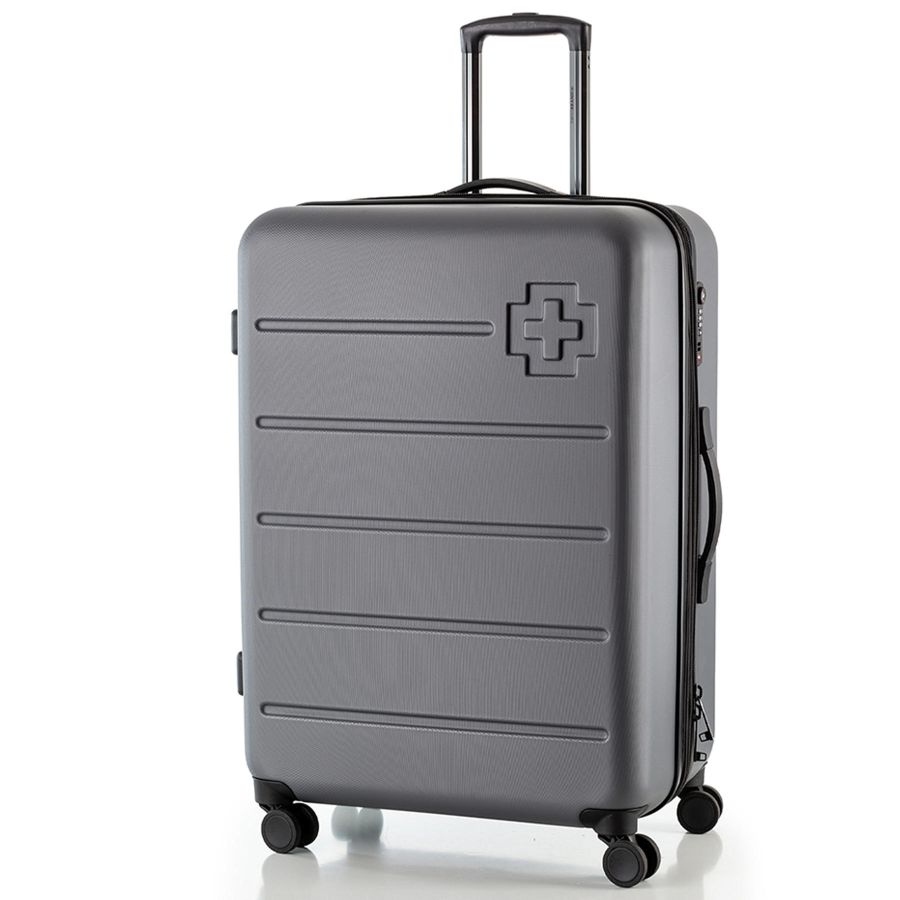 Чемодан большой Swissbrand Berlin (L) поликарбонат Grey (SWB_LHBER801L)
