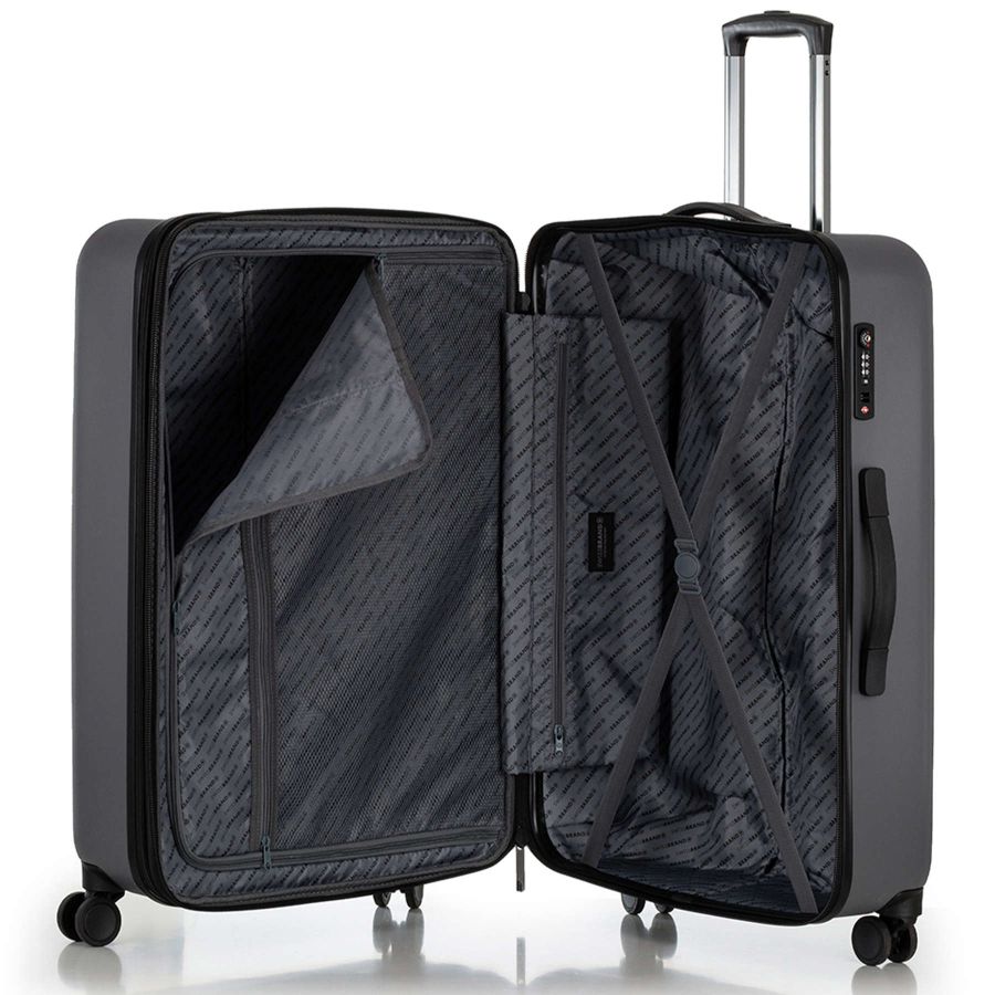 Чемодан большой Swissbrand Berlin (L) поликарбонат Grey (SWB_LHBER801L)