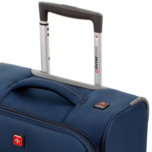 Чемодан большой Swissbrand Silkeborg (L) Polyester 500D Navy (SWB_LLSIL940L)